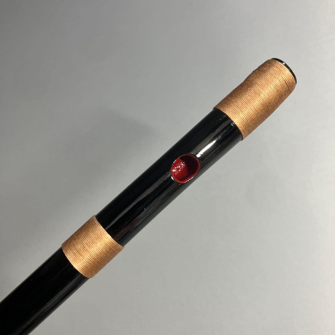 【篠笛八本調子 C管】 唄物　ドレミ調　天地糸巻 西洋音階 竹笛 M8-236