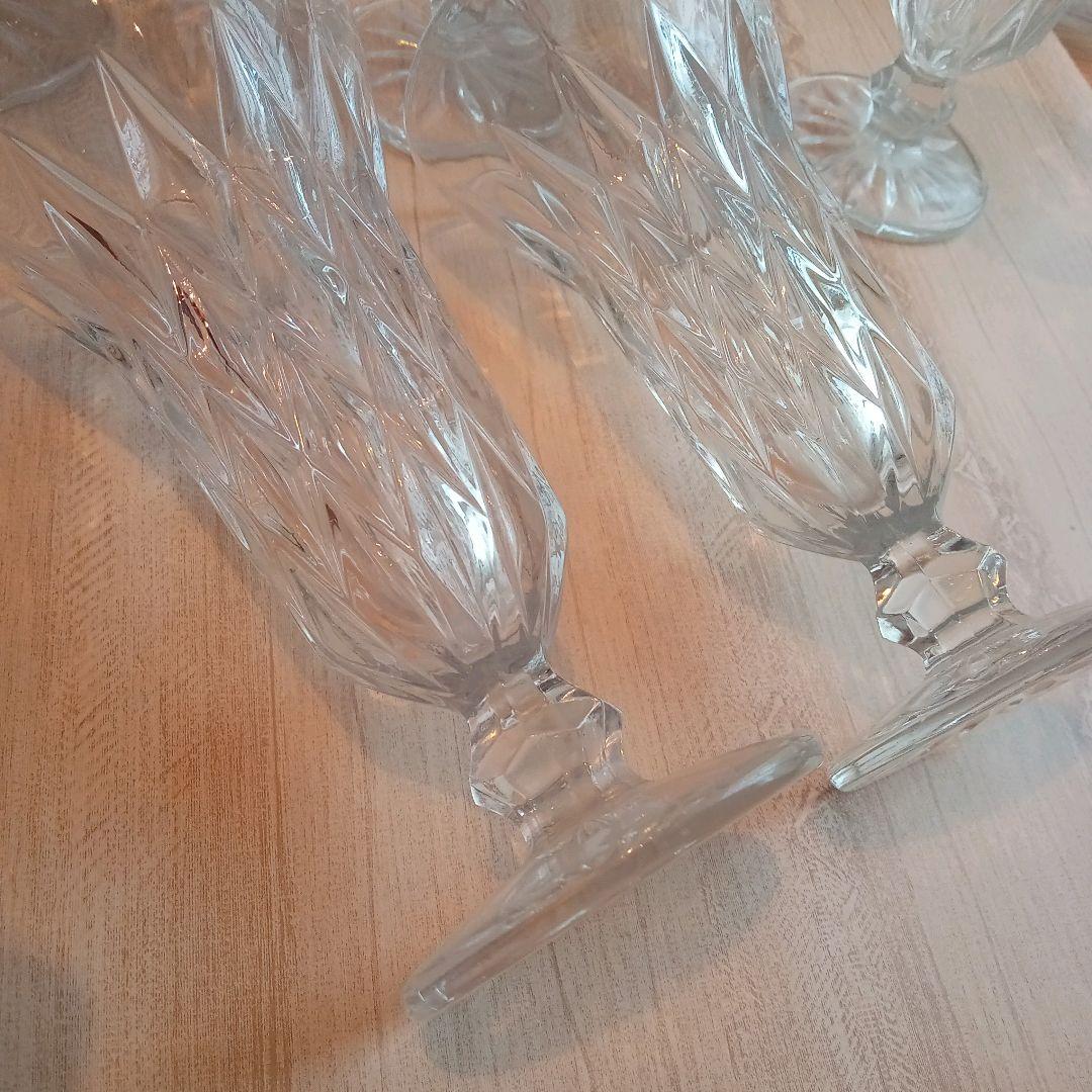 パフェグラス5点セット　ガラス　食器　デザートグラス　デザートカップ