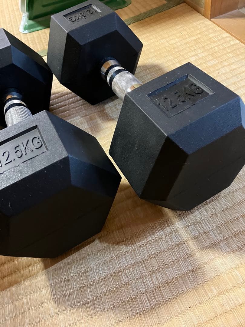 六角ダンベル 2個セット　ヘックスダンベル12.5kg×2