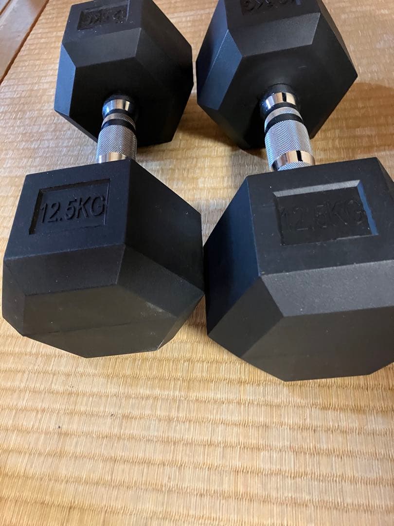六角ダンベル 2個セット　ヘックスダンベル12.5kg×2