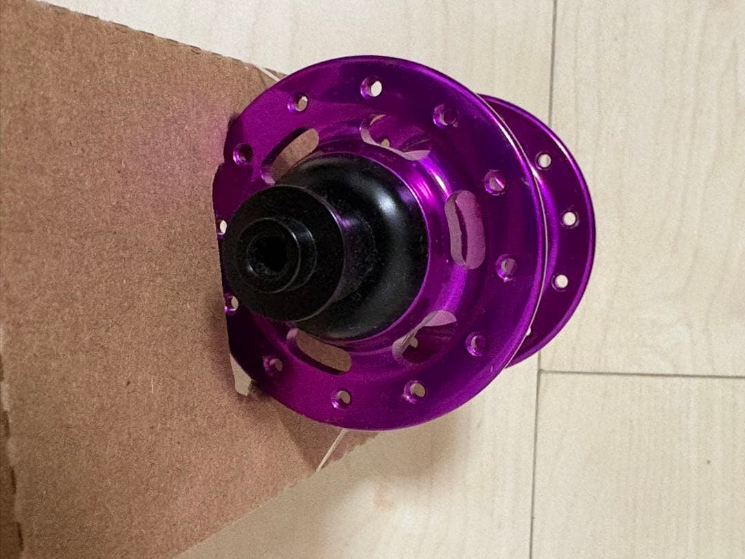 【美品】Chris king クリスキング 前後ハブ violet