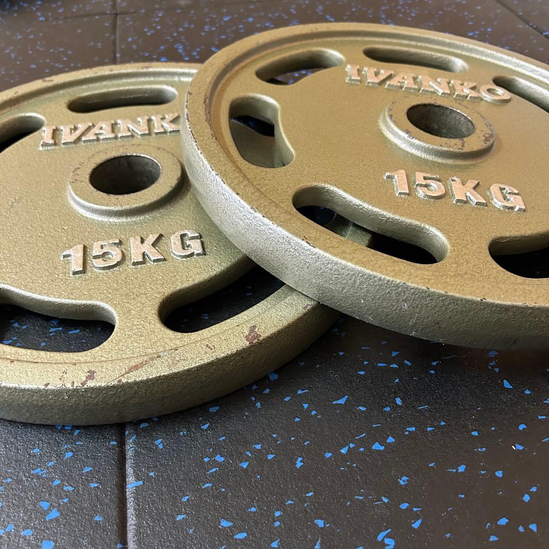 IVANKO イヴァンコ 50mm径オリンピックプレート 15kg①