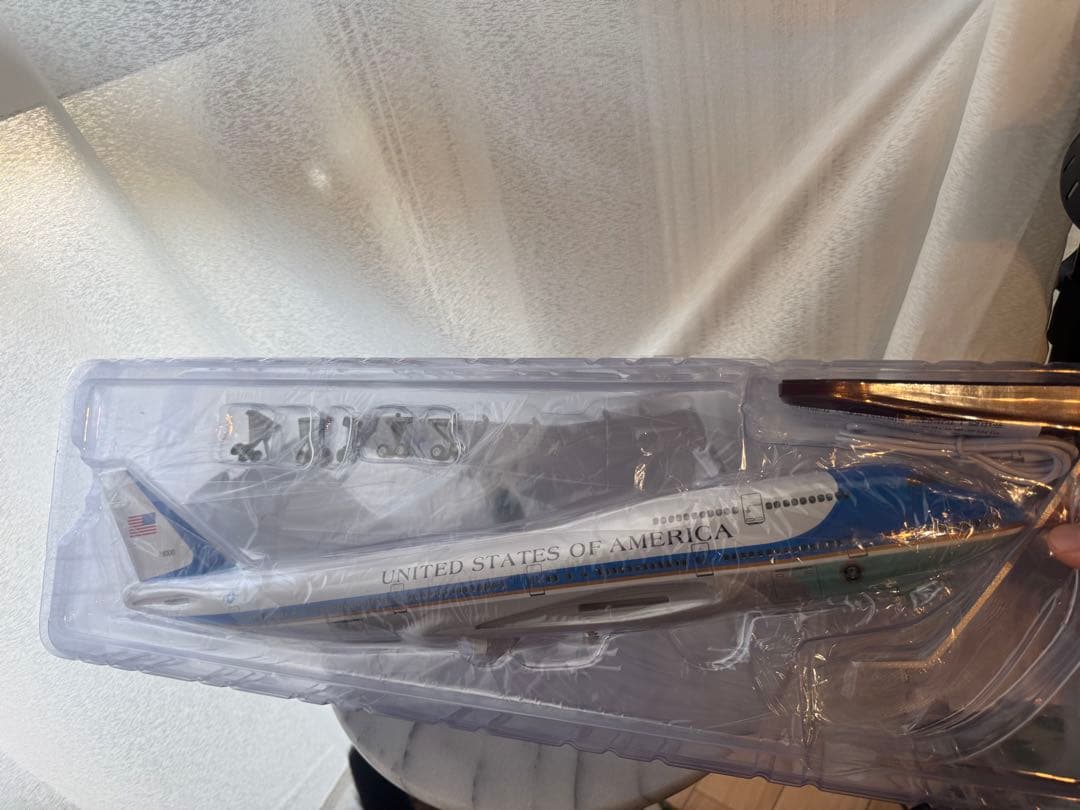 46cm ボーイング747 大統領専用機 エアフォースワン 模型 1：160