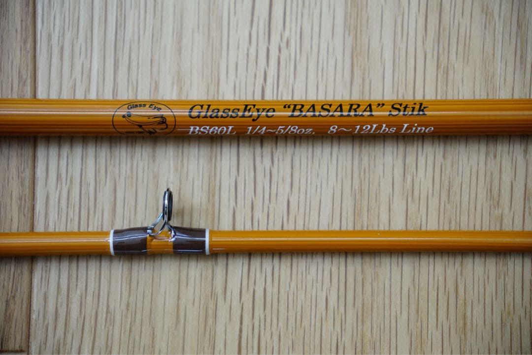kame　グラスアイ　BS60L ツーピースロッド　グリップハンドル