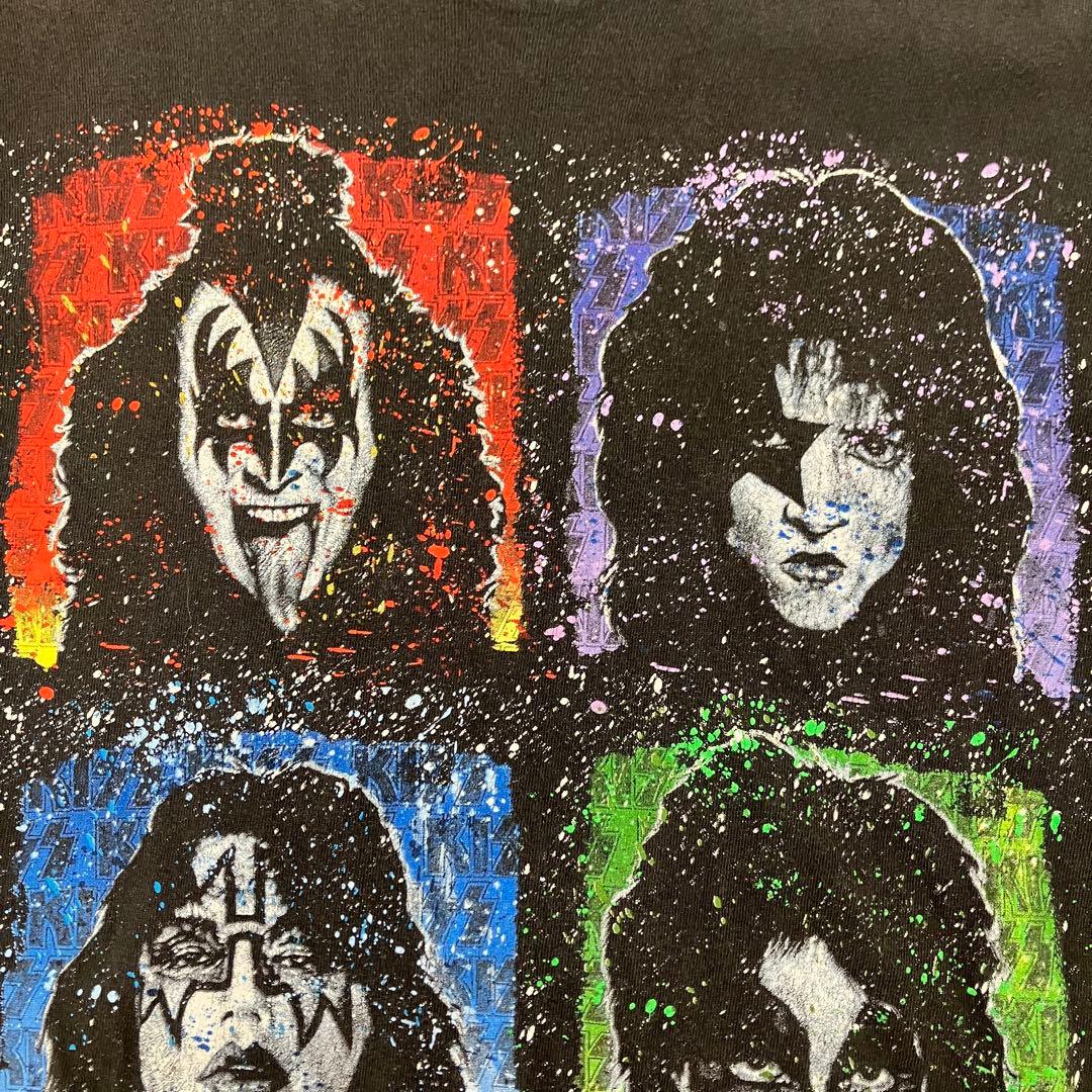 古着☆KISS☆キッス☆Tシャツ☆バンドTシャツ☆バンT☆サイズL相当☆ブラック