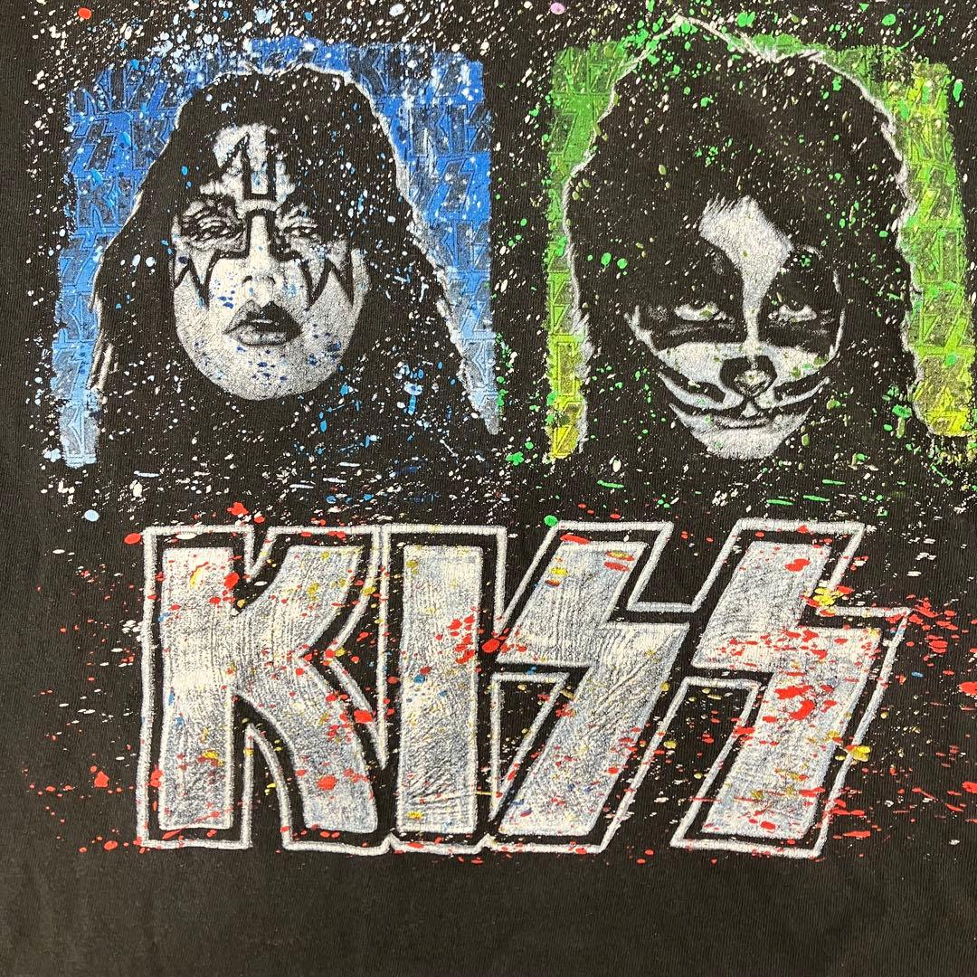古着☆KISS☆キッス☆Tシャツ☆バンドTシャツ☆バンT☆サイズL相当☆ブラック