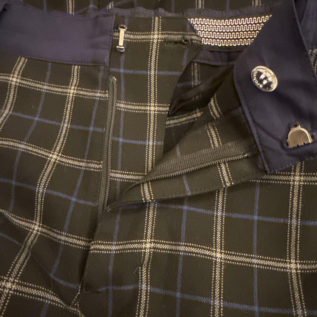 【美品】ARCHIVIO アルチビオ ゴルフパンツ メンズ チェック柄 [48〕