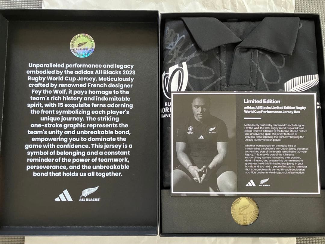 RWC2023 オールブラックス パフォーマンスジャージ 200着限定BOX M