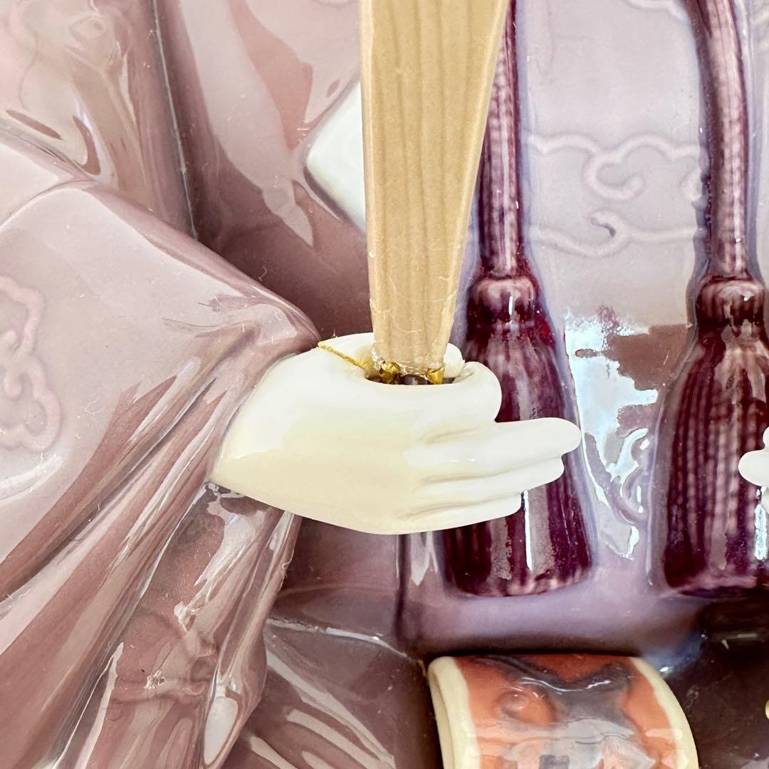 【美品】LLADRO リヤドロ　雛人形 親王飾り　限定品　屏風付き　ひな祭り