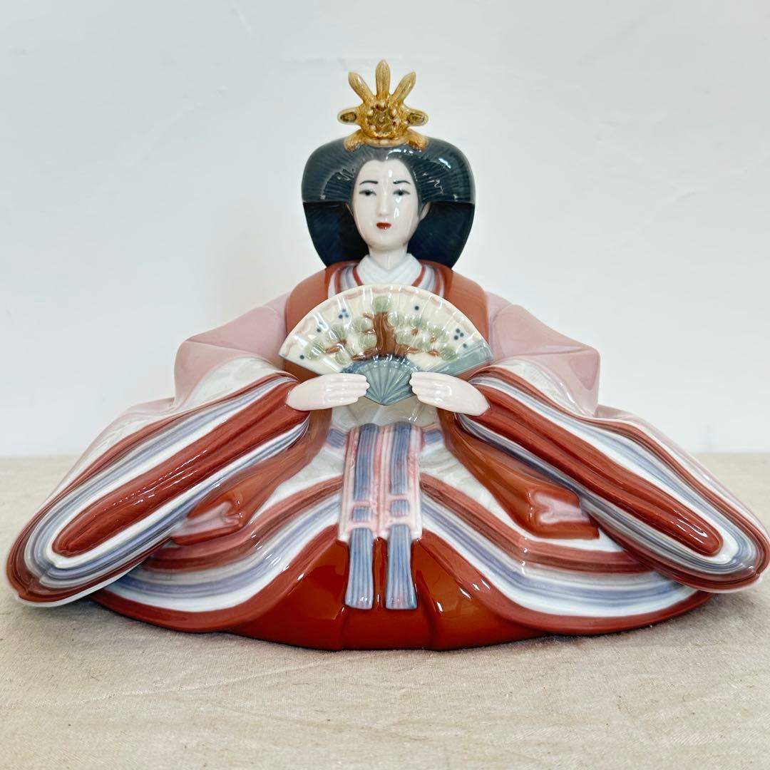 【美品】LLADRO リヤドロ　雛人形 親王飾り　限定品　屏風付き　ひな祭り