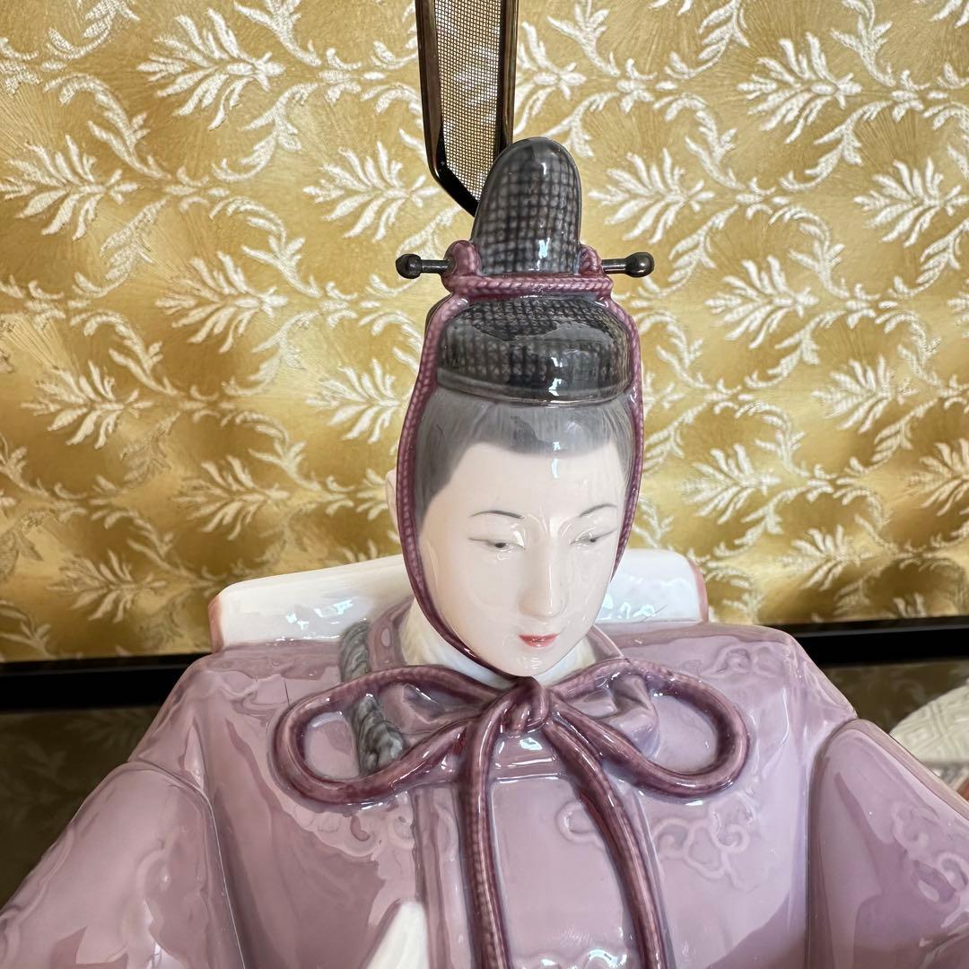 【美品】LLADRO リヤドロ　雛人形 親王飾り　限定品　屏風付き　ひな祭り