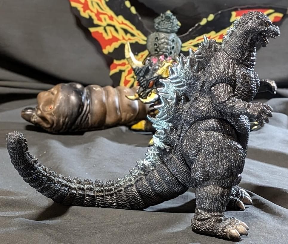 平成ＶＳシリーズ ゴジラ＆モスラ＆バトラ（バンダイ）ソフビ３体セット＋１