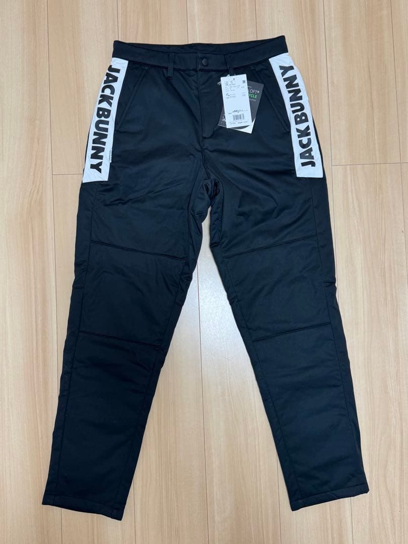 新品✨JACK BUNNY ジャックバニー PEスムース 中綿パンツ(4)M/黒