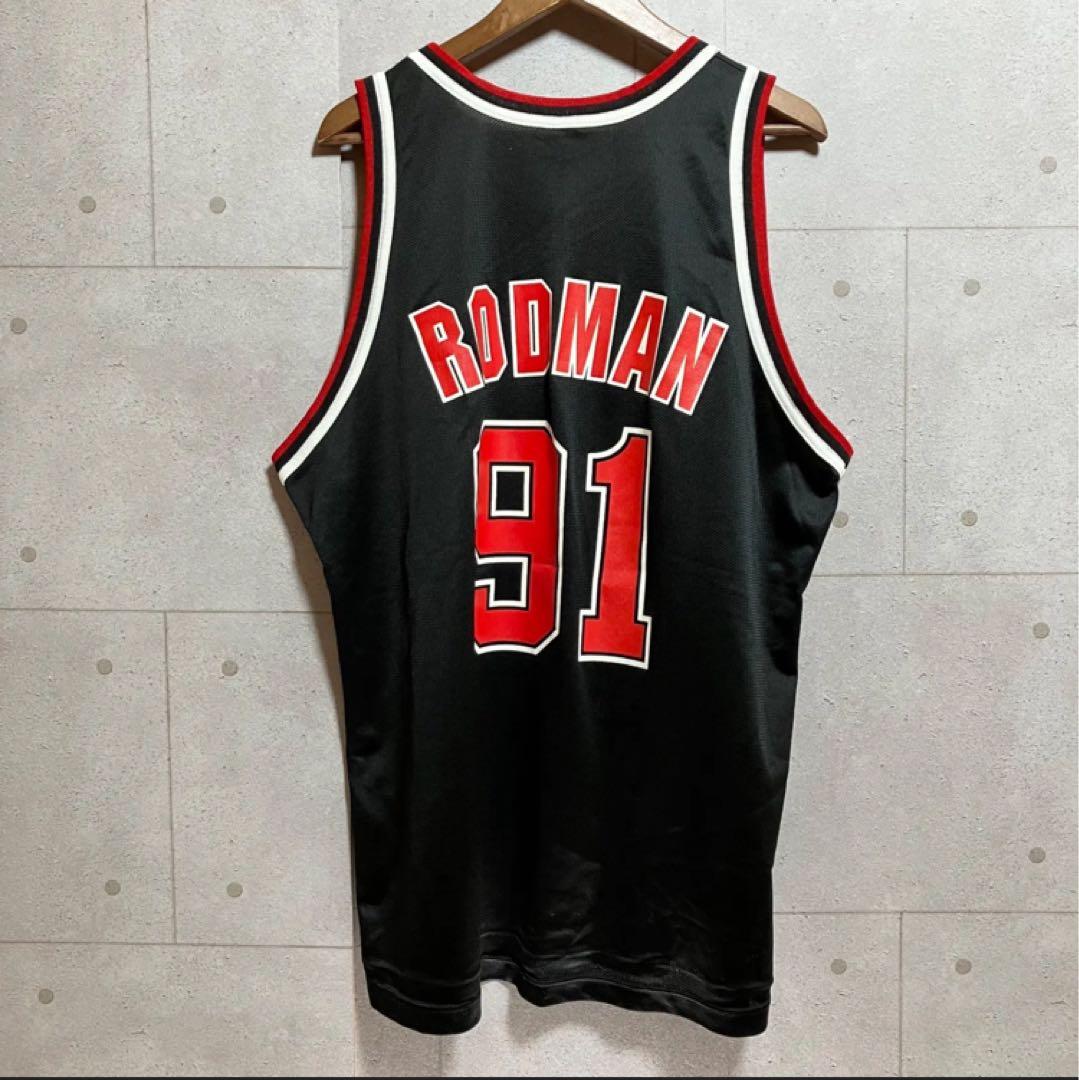 Champion チャンピオン ブルス デニス・ロッドマン 91 ユニフォーム
