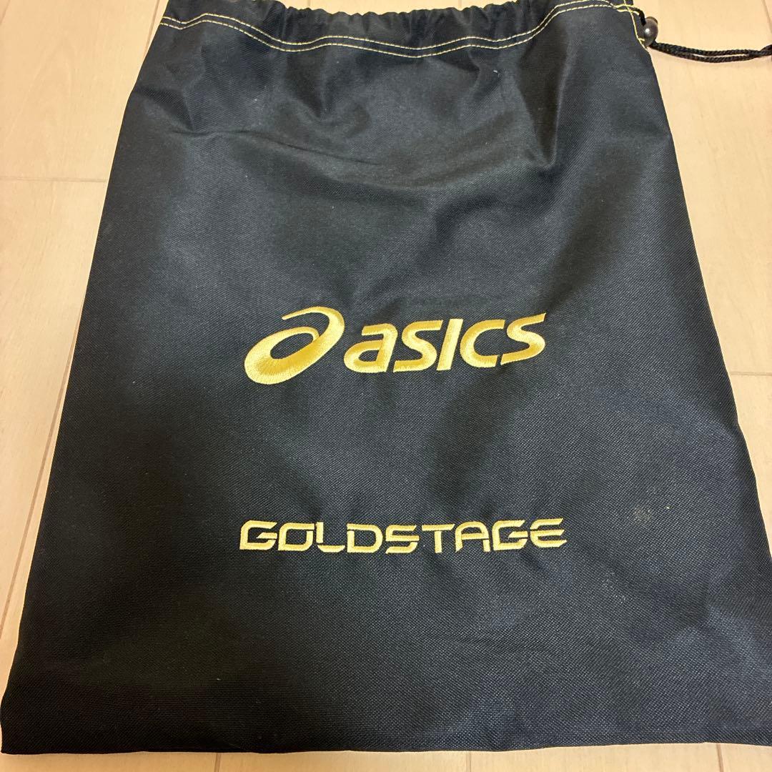 ASICS GOLDSTAGE スパイク ホワイト/レッド超強力Ｐ革付29.0㎝