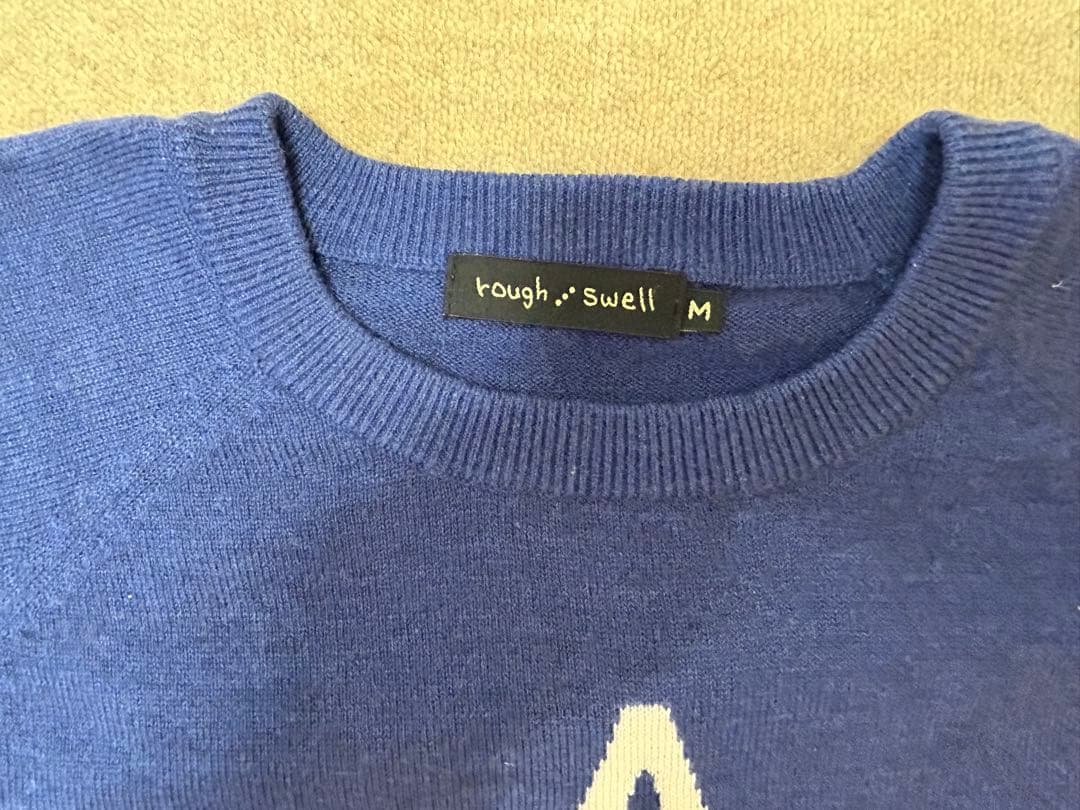 rough&swell ブルー セーター M