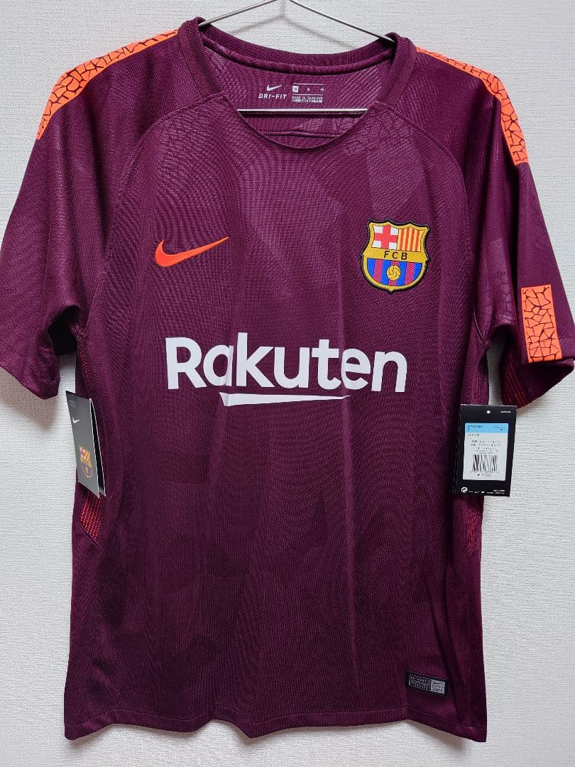 未使用品　NIKE　2017〜18 FCバルセロナ　メッシ　3rd　ユニフォーム