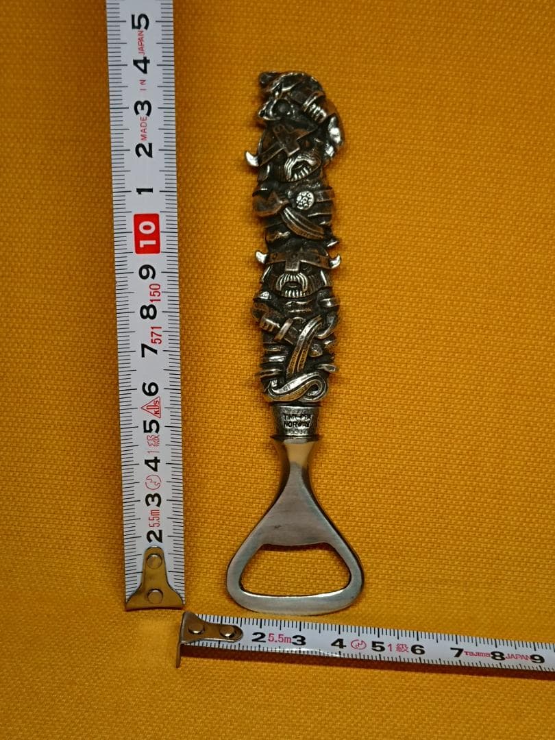 【美品】バイキング　金属　ビンテージ　北欧　置物　工芸品　美術品　A2538
