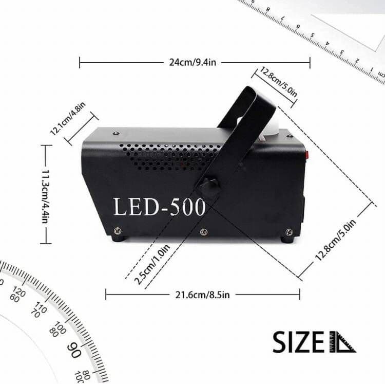 スモーク フォグ マシン LED 5種カラー 煙霧機  リモコン付 パーティー