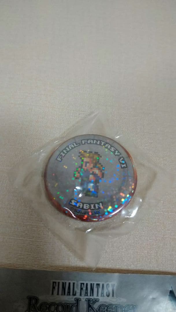 レコードキーパー　缶バッジ　ホログラム　FF6　マッシュ Vol.2