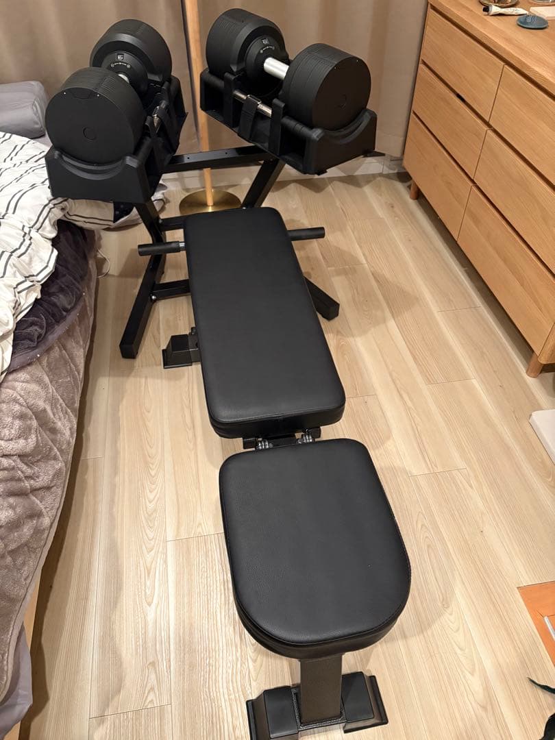 プロバーベル ダンベル 41.5kg×2 ベンチとスタンド付き【引渡し 東京】