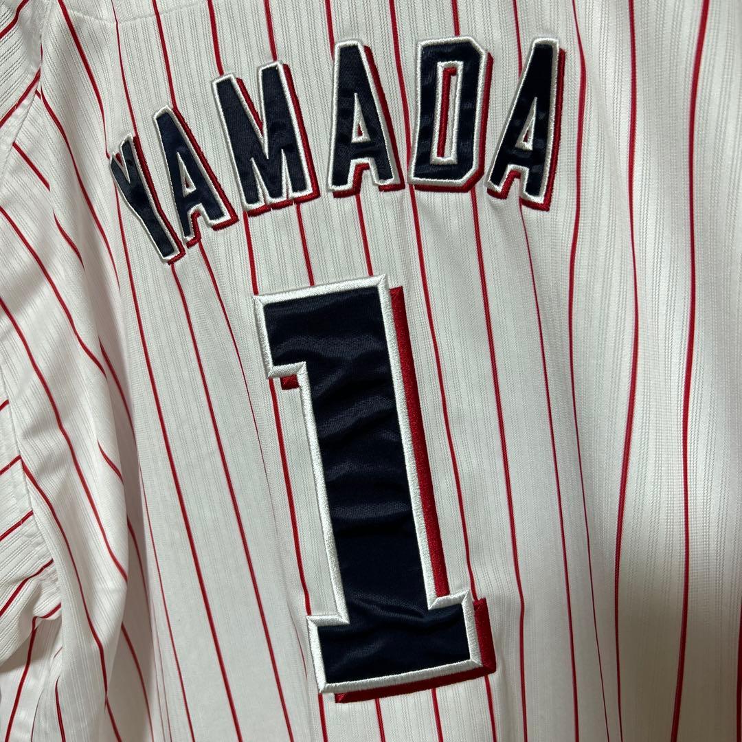 【超オススメ】マジェスティック　ヤクルトスワローズ　山田　ユニフォーム　1 XL
