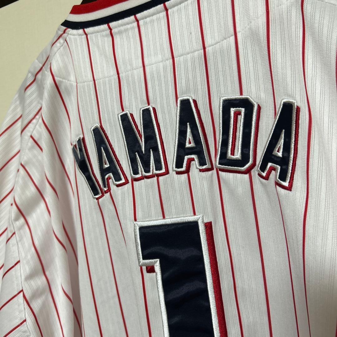 【超オススメ】マジェスティック　ヤクルトスワローズ　山田　ユニフォーム　1 XL