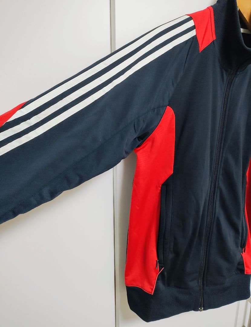 adidas（アディダス）◆トラックジャケット◆ネイビーMサイズ