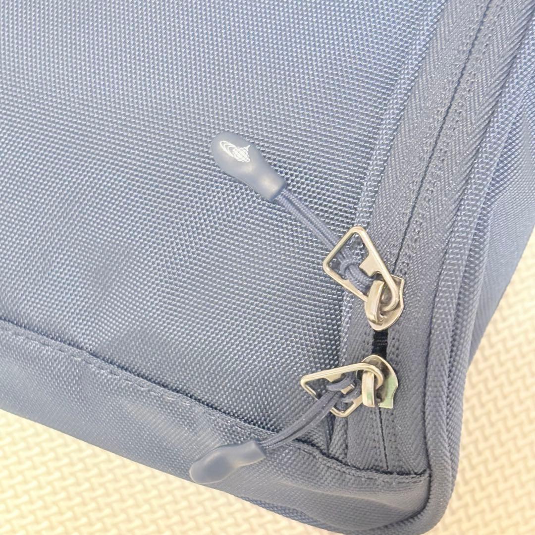 【美品】BEAMS GOLF/ビームスゴルフ　シューズケース　ネイビー　刺繍
