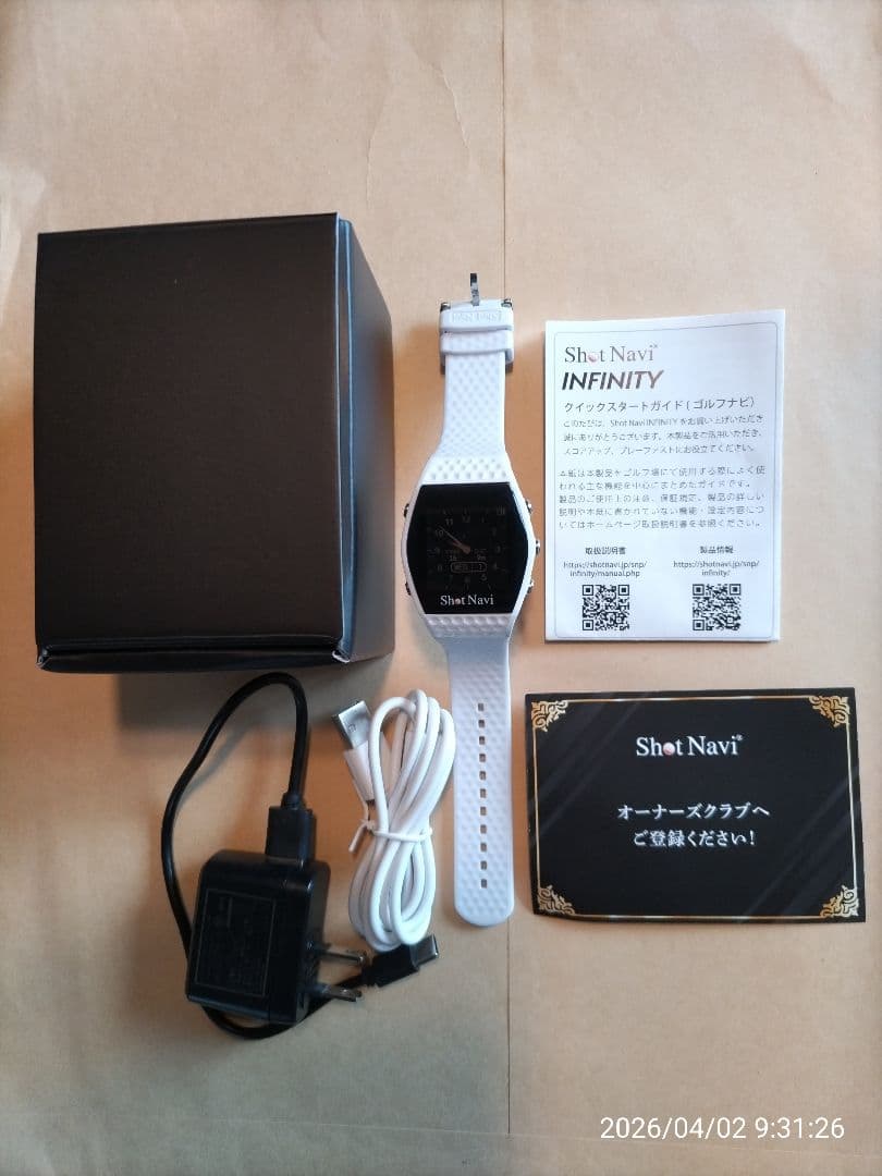 Shot Navi ショットナビ INFINITY 腕時計型GPSゴルフナビ