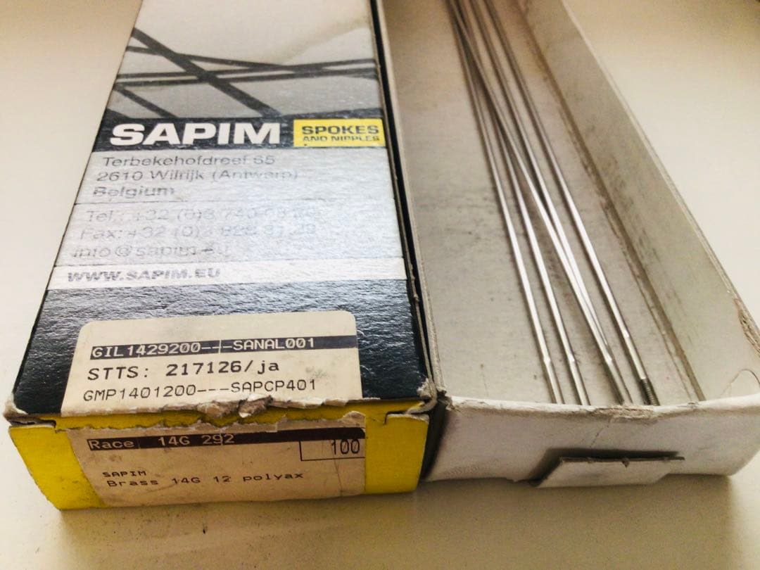 ◉SAPIM・サピム◉スポーク・Race 14G他、開封済みの為に9箱おまとめ！