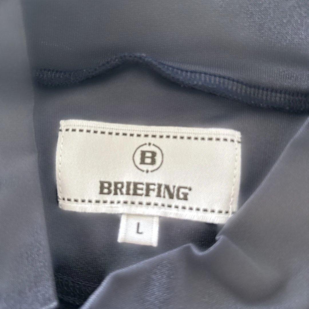 BRIEFING ゴルフシャツ Lサイズ グレー/ブラック