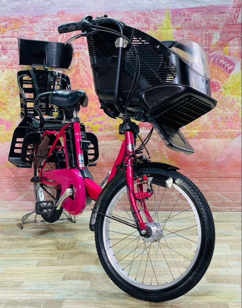 ZK3721 電動自転車 パナソニック ギュット 子供乗せ 20インチ 送料無料
