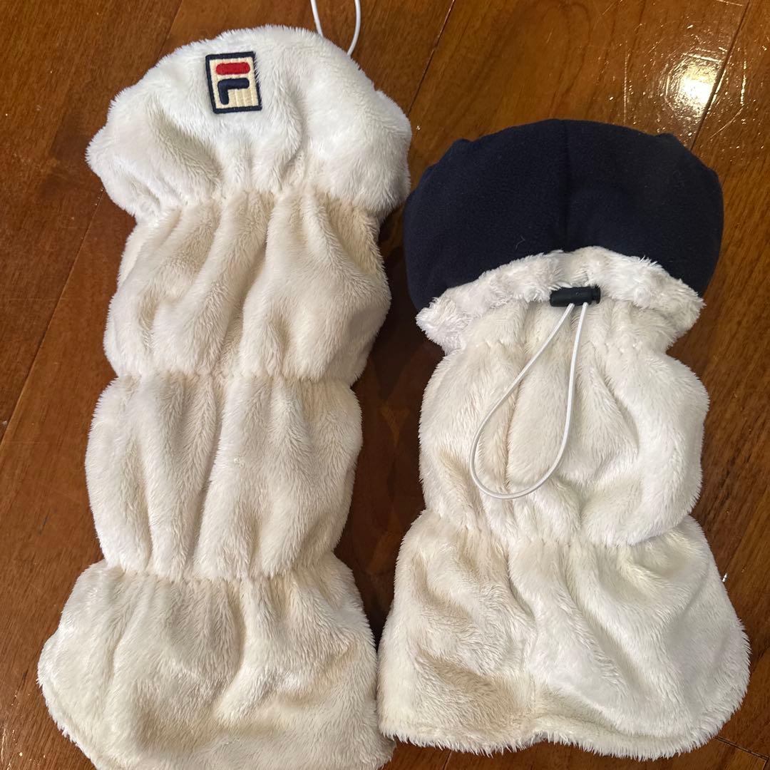 FILA ファースコートSサイズとレッグウォーマー(フリーサイズ)のセット