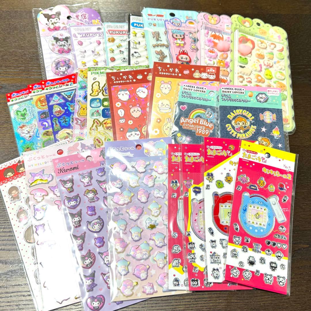 【161枚まとめ売り】ボンボンドロップシール うるちゅるシール プチドロ