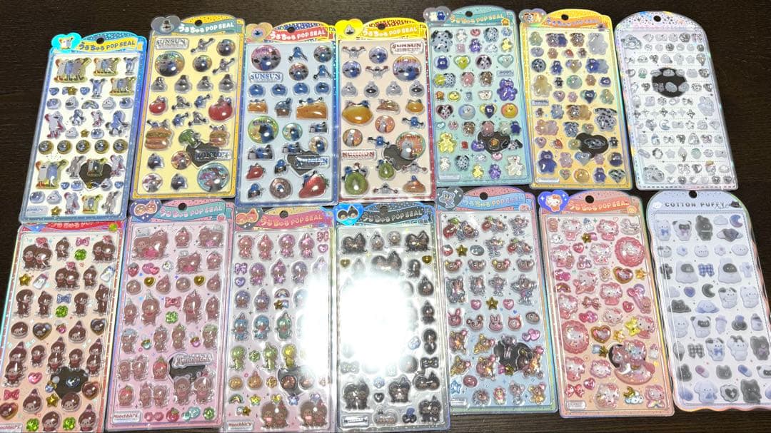 【161枚まとめ売り】ボンボンドロップシール うるちゅるシール プチドロ
