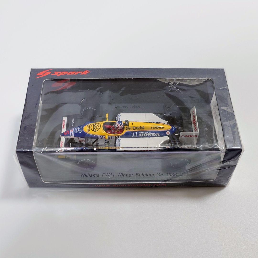 スパーク 1/43 ウィリアムズ FW11 1986 ベルギーGP N.マンセル
