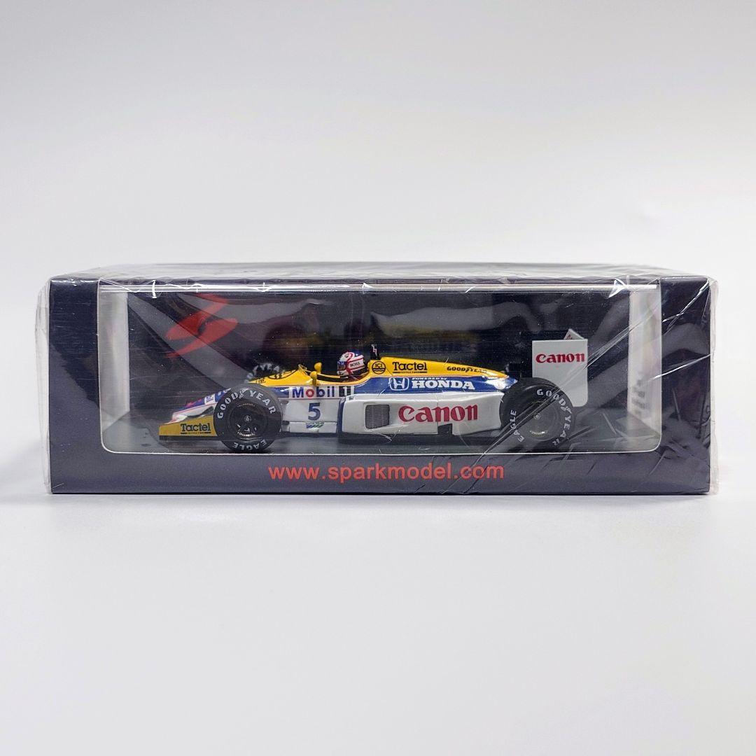 スパーク 1/43 ウィリアムズ FW11 1986 ベルギーGP N.マンセル