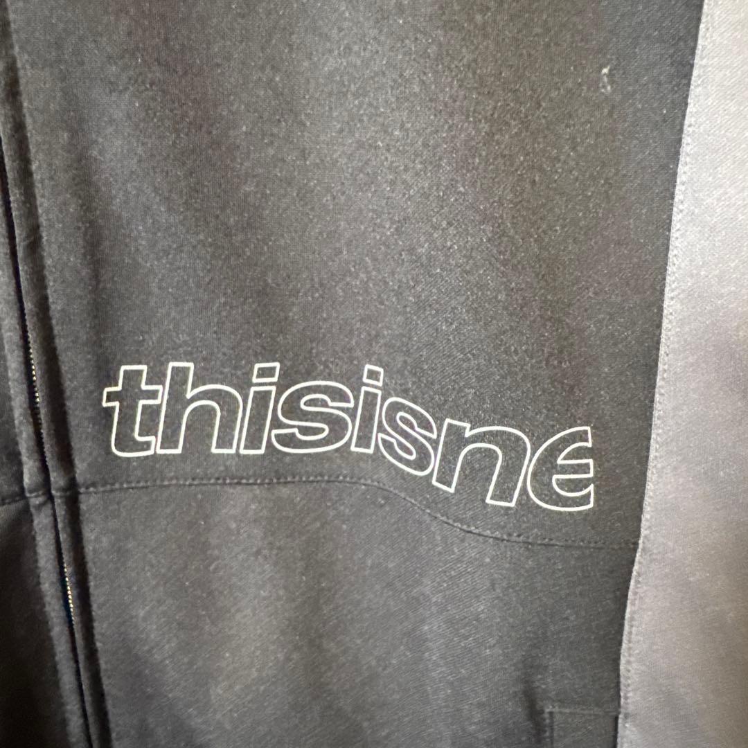 thisisneverthat トラックジャケット Lブラック/グレーj13