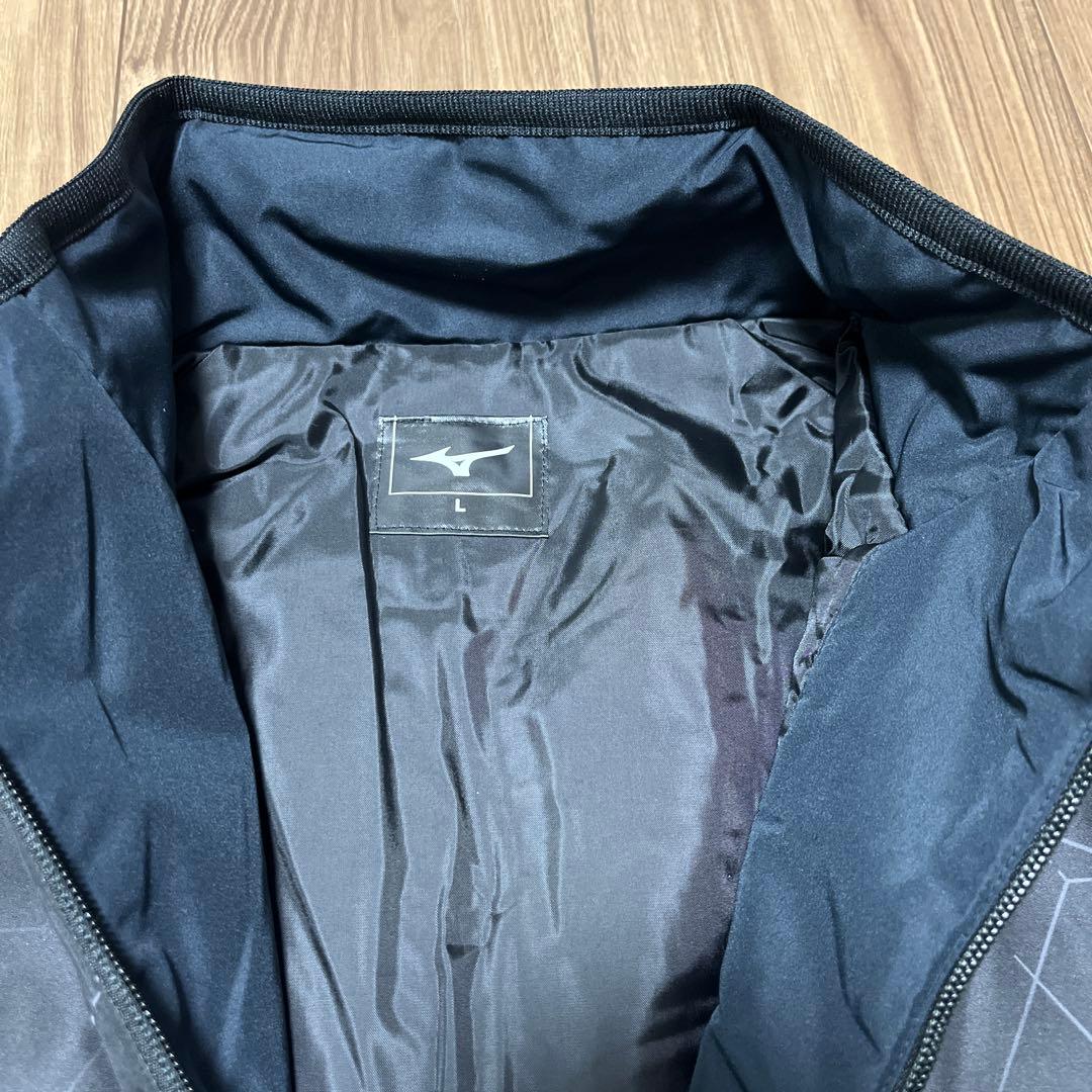 【新品】ミズノ　ウォーマージャケット　軽量　ブラック　黒　Lサイズ　ユニセックス