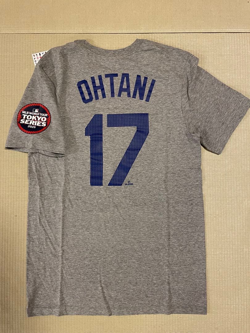 MLB 東京シリーズ 大谷翔平 ネームナンバーTシャツ グレー S