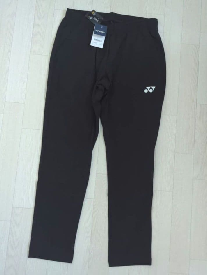 ❇️新品　YONEX　ユニ　L　ウォームアップパンツ　黒　ストレッチ　ロゴ入り