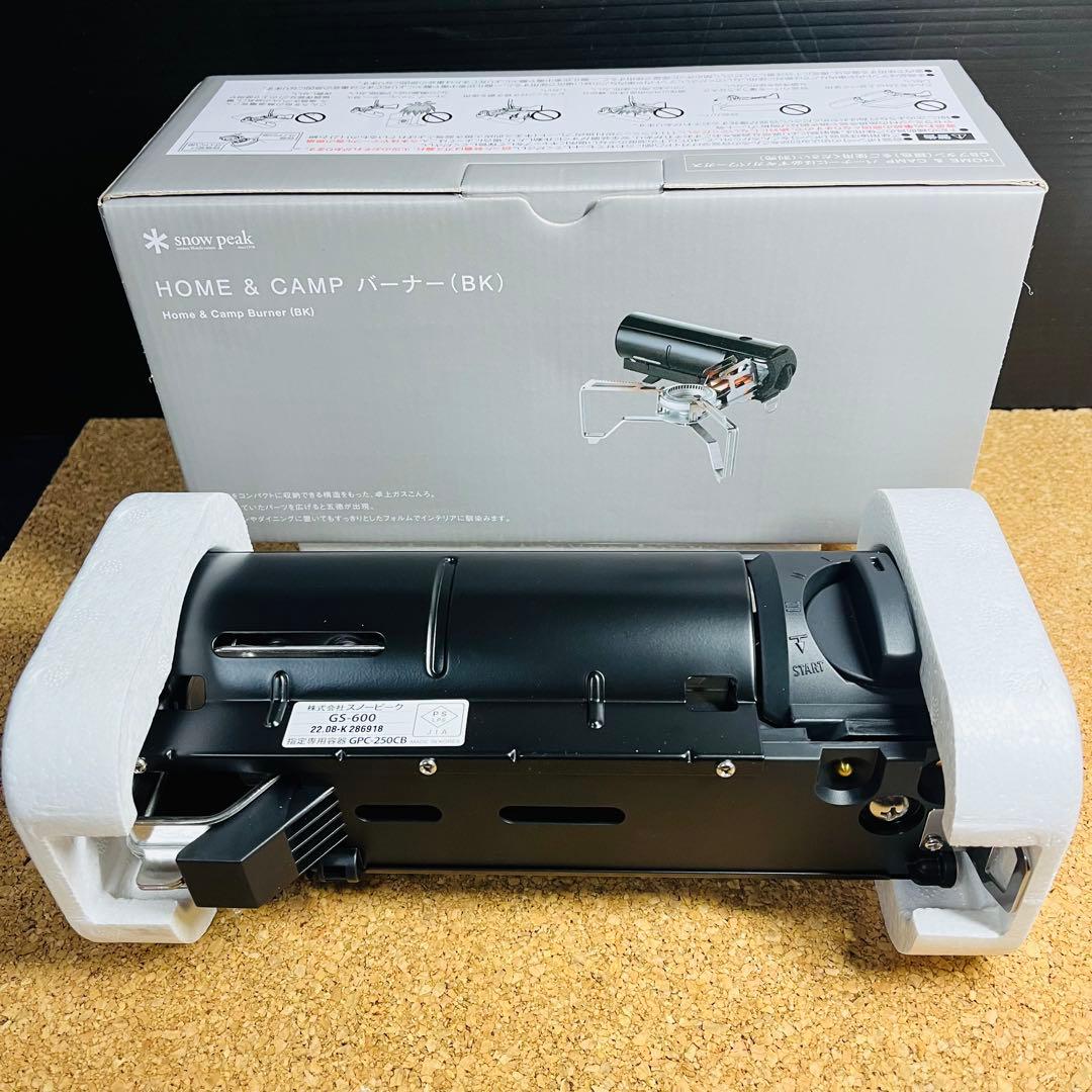 スノーピーク&CAMPバーナー （BK）/GSー600.ガス.セット