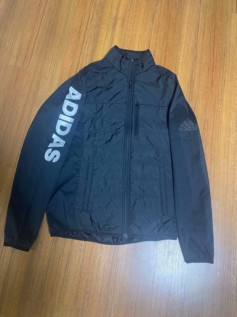adidas ブラック ウィンドブレーカー Lサイズ 上下セット