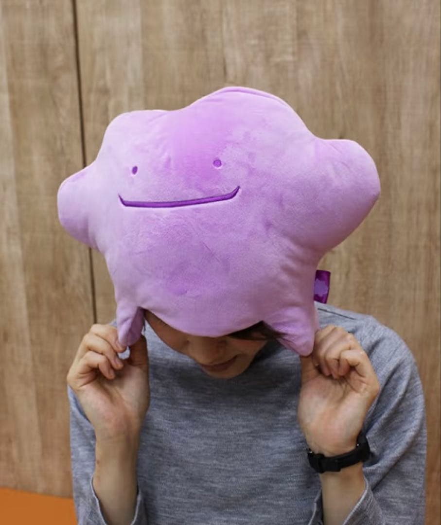 メタモンといっしょ　ぬいぐるみキャップクッション　ぽこあポケモン好きにも！