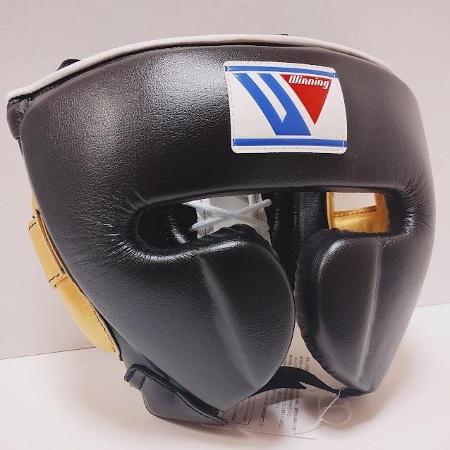Winning ウイニング ボクシング ヘッドギア Mサイズ 黒金 別注品④