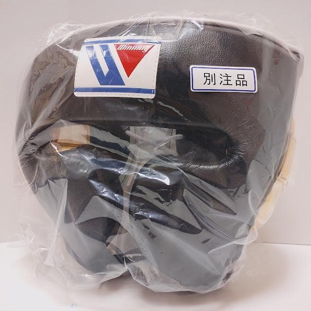 Winning ウイニング ボクシング ヘッドギア Mサイズ 黒金 別注品④
