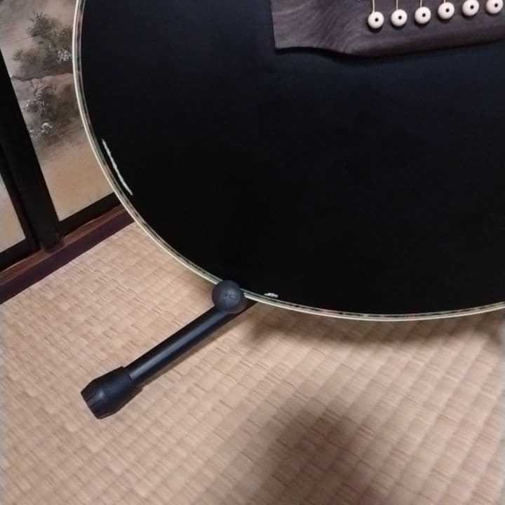 アコースティックギター 黒 ブラック　カスタム　Tay○or パールシェル製