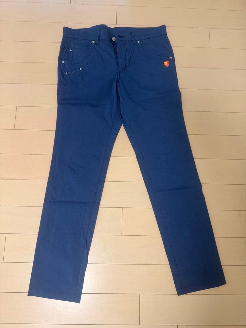 PEARLY GATES マスターバニースリムフィットパンツ 青と黒のセット