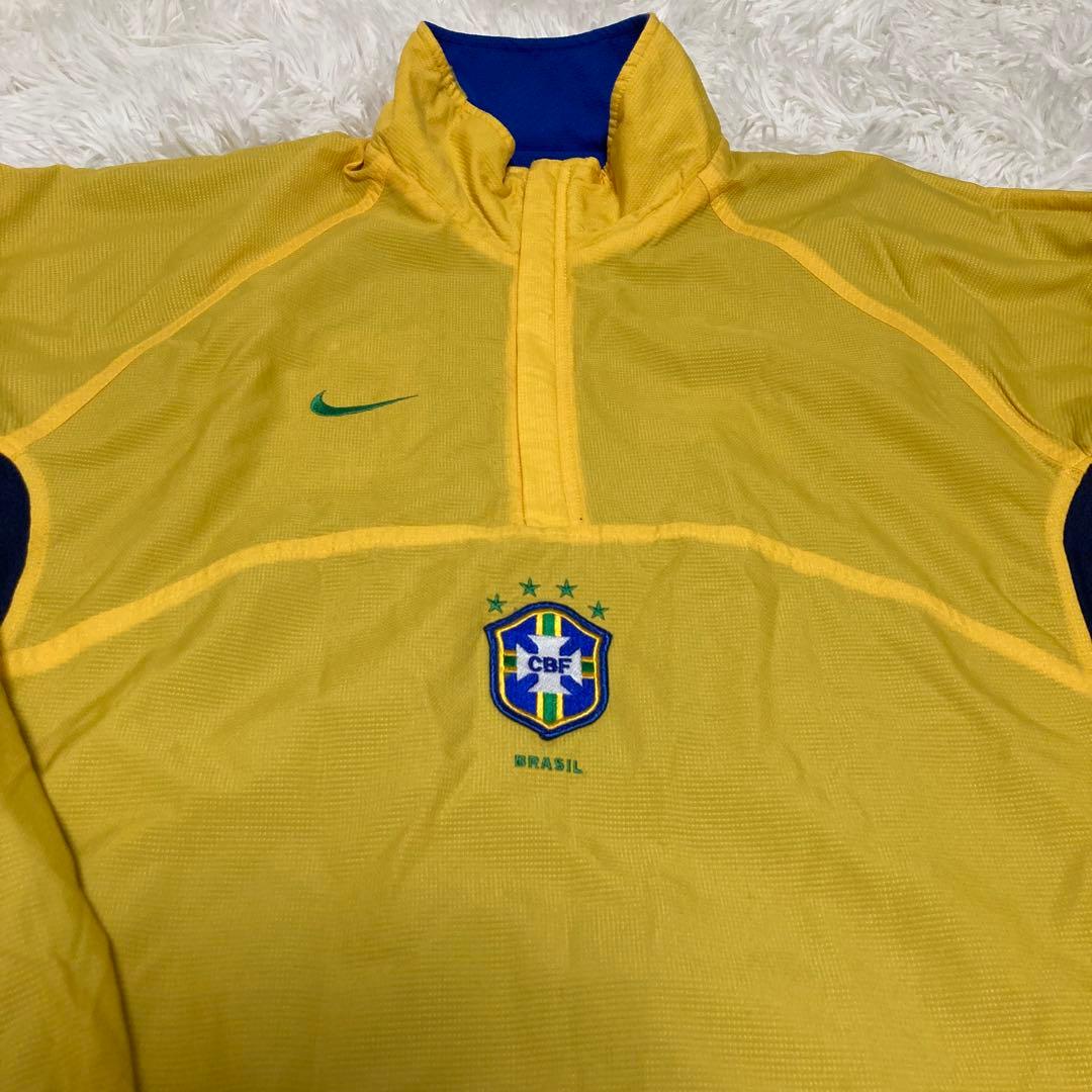 90s Nike ブラジル代表　ハーフジップジャケット　リバーシブル
